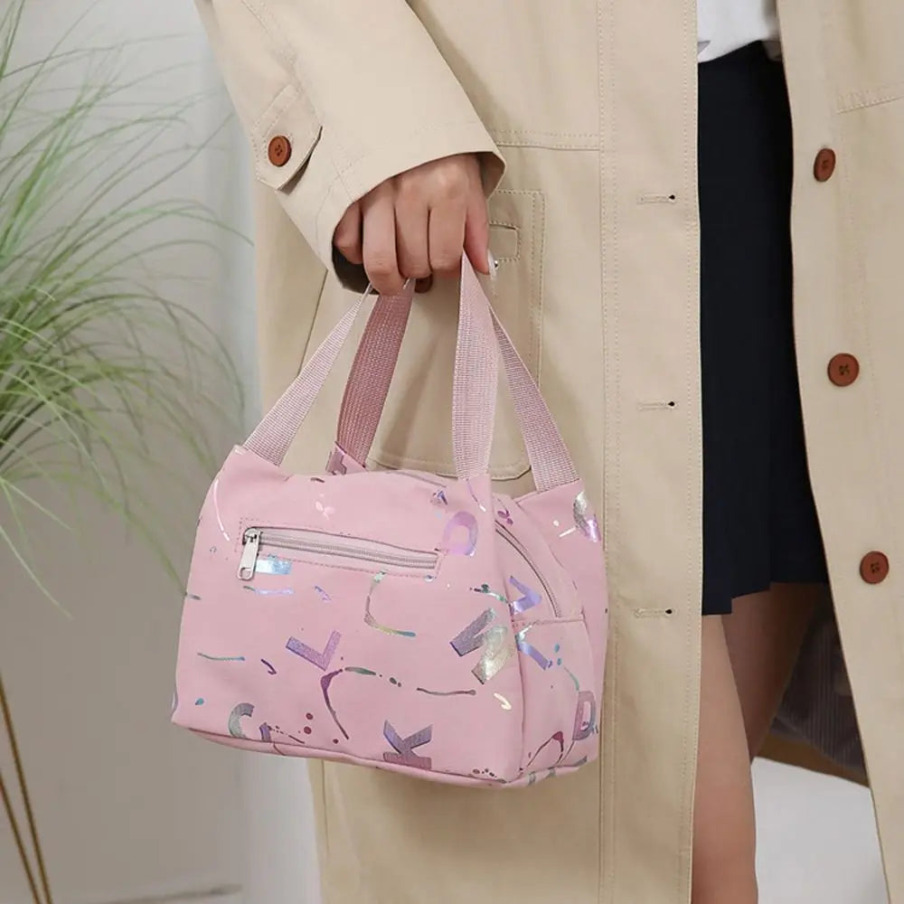 Bronzing Print Oxford Tote Bag – Waterproof Lunch & Shopping Oxford Tote Bag HIP