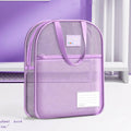 Nylon Mesh Zipper Pouch – Transparent Multifunctional Storage Bag Mesh Storage Pouch HIP Purple