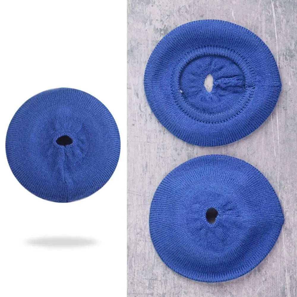 Elastic Knitted Headphone Earpad Covers – Dustproof 1 Pair Headphone Earpad Cover HIP blue-Solo 2 3