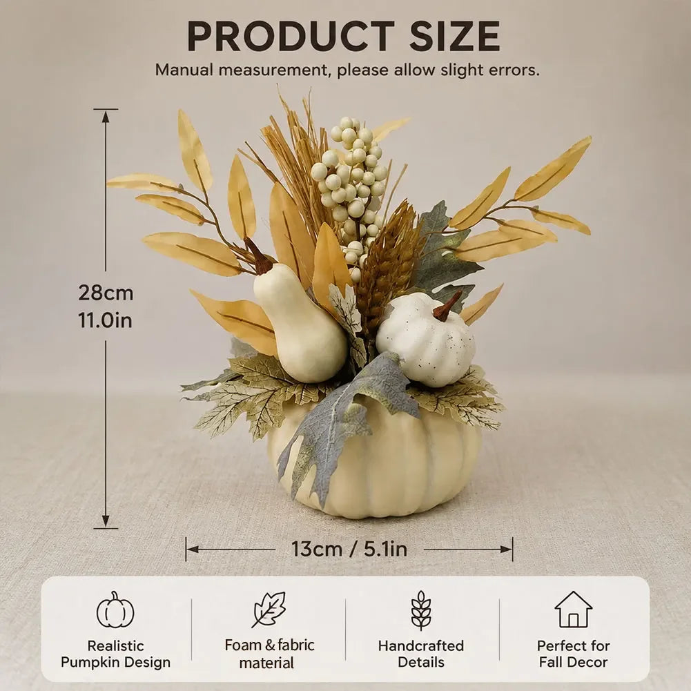 Halloween Decoration Artificial Floral Arrangement Artificial Pumpkin Flower for Porch DIY Crafts Halloween Office Decorations HIP