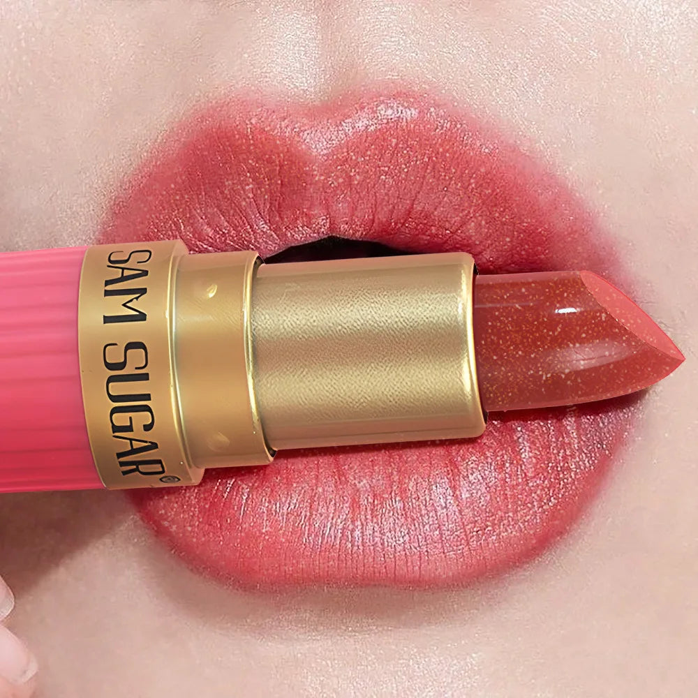 SAM SUGAR Metallic Glitter Lipstick – Shimmer & Waterproof Metallic Glitter Lipstick HIP
