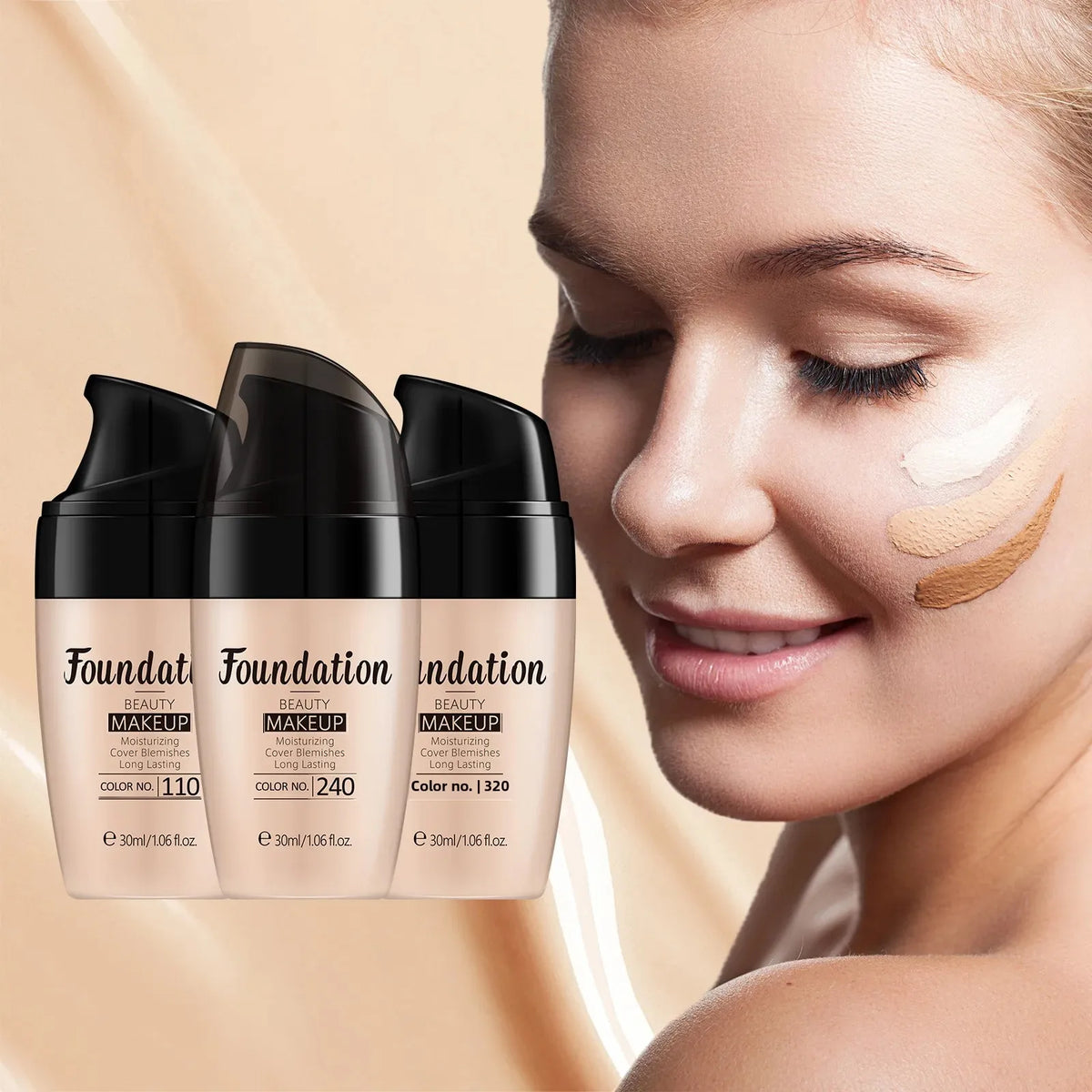 LAIKOU Liquid Foundation – Waterproof, Matte & Long-Lasting Liquid Foundation HIP