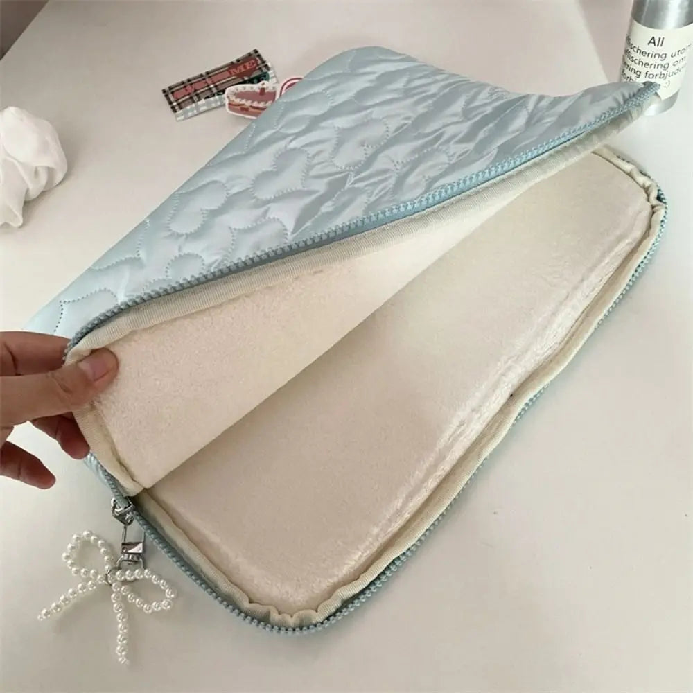 Heart Bowknot Laptop Sleeve 11–15.6" Shockproof Tablet Bag Laptop Sleeve Bag HIP