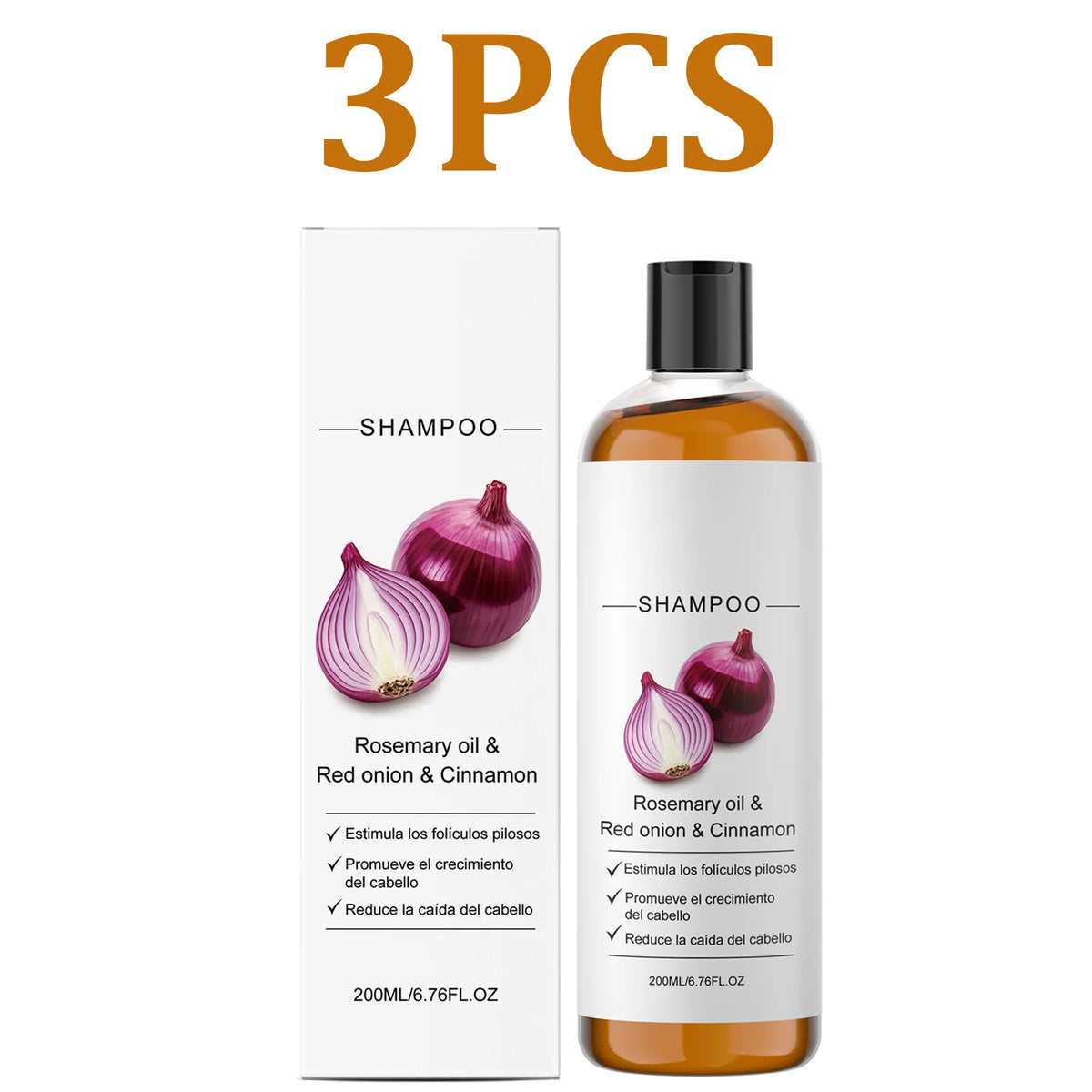 Rosemary Red Onion Shampoo – Strengthening & Volumizing Strengthening Shampoo HIP 3PCS