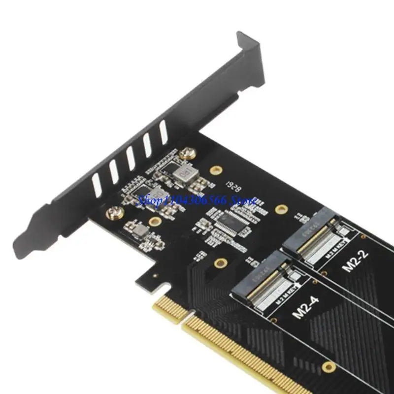 PCIe 5.0 x16 NVMe M.2 SSD Expansion Card – 4 Slots & RAID NVMe Expansion Card HIP