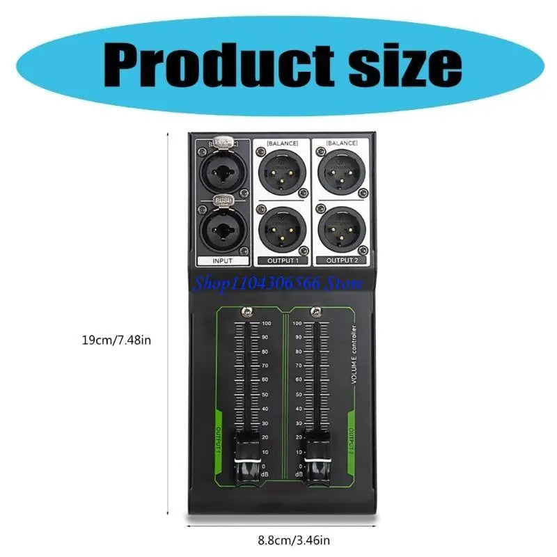 Metal Volume Controller for Microphones & Speakers – Plug & Play Audio Volume Controller HIP