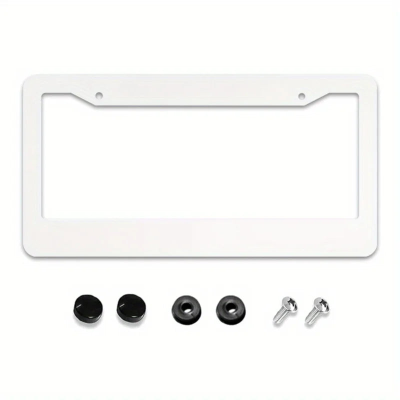 2-Pack Candy Cane Christmas License Plate Frames | Aluminum License Plate Frame HIP