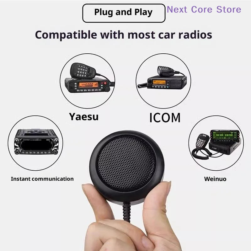 Mini External Speaker 3.5mm for CB & Mobile Radio – Clear Sound External Radio Speaker HIP