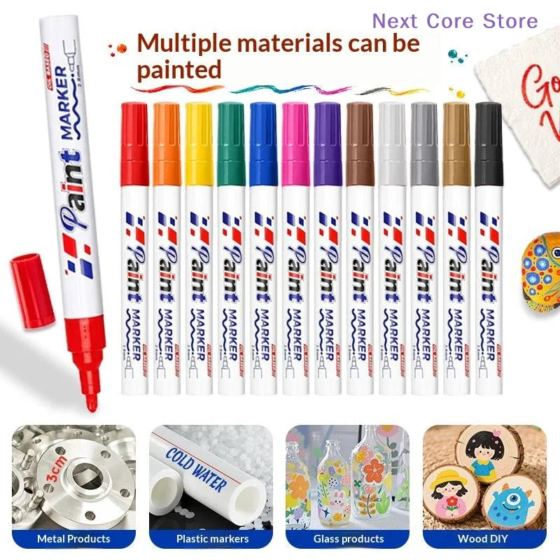 Oil-Based Paint Marker – Waterproof Permanent Multi-Surface Pen Paint Marker Pen HIP