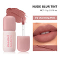 Matte Lip Stain Tint 2‑in‑1 Lip & Cheek Blush Cream Lip Stain Lasting Long Lasting Waterproof Non-sticky Velvet Lip Gloss Makeup HIP 2Charming Pink