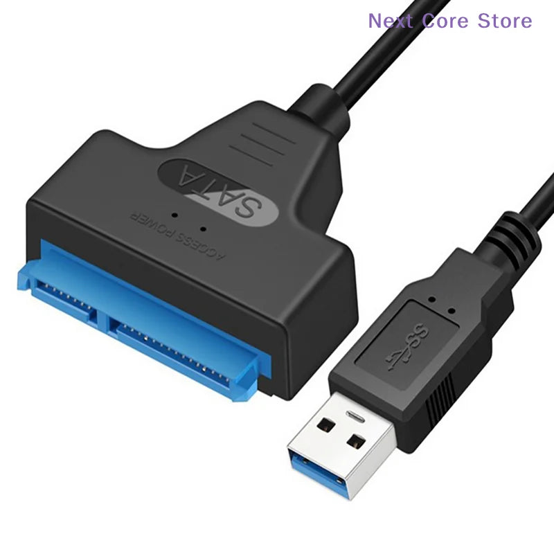 USB 3.0 to SATA Adapter Cable for 2.5" SSD & HDD Drives SATA USB Adapter HIP