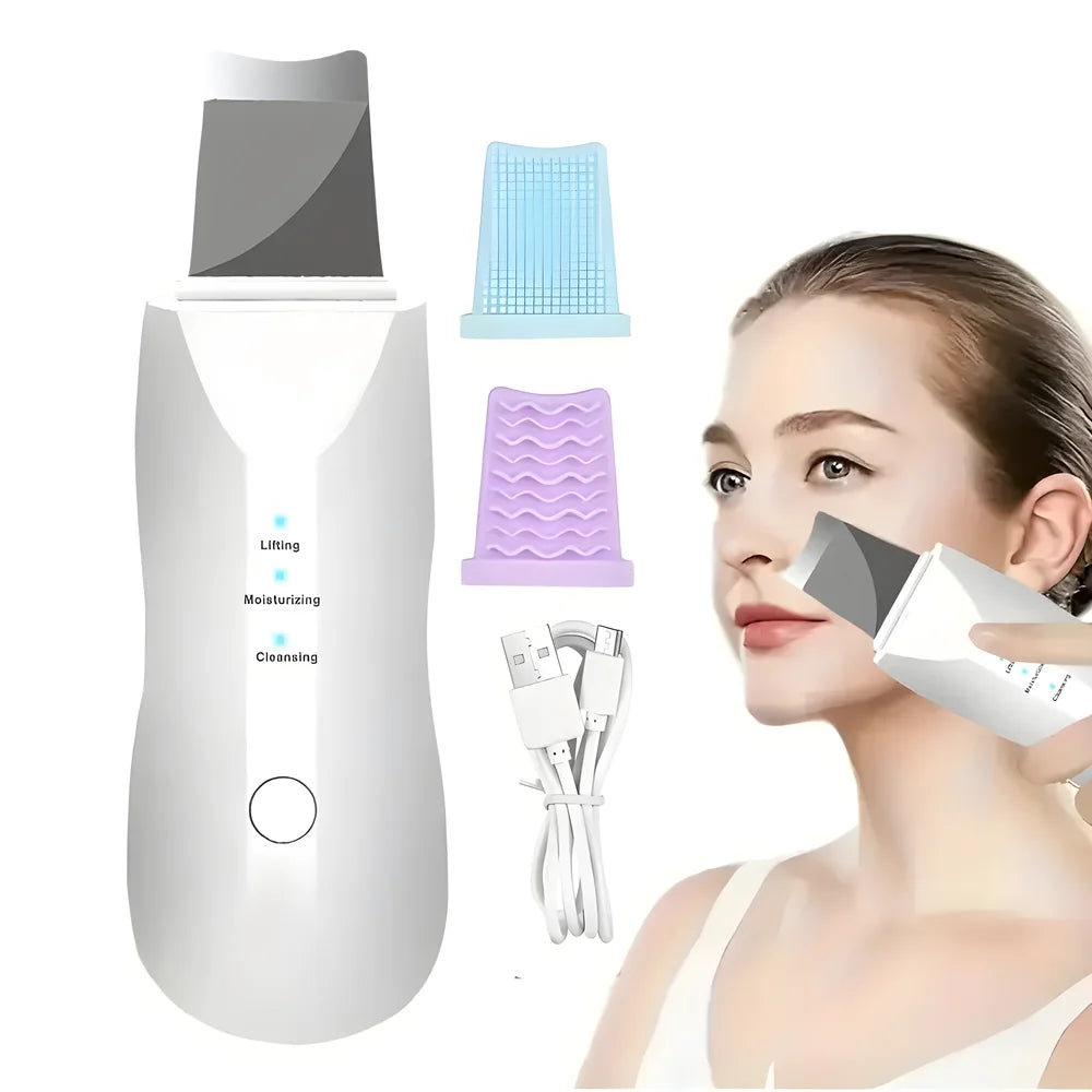 Vibrating Skin Scrubber Spatula – Blackhead & Pore Cleaner Facial Cleansing Device HIP