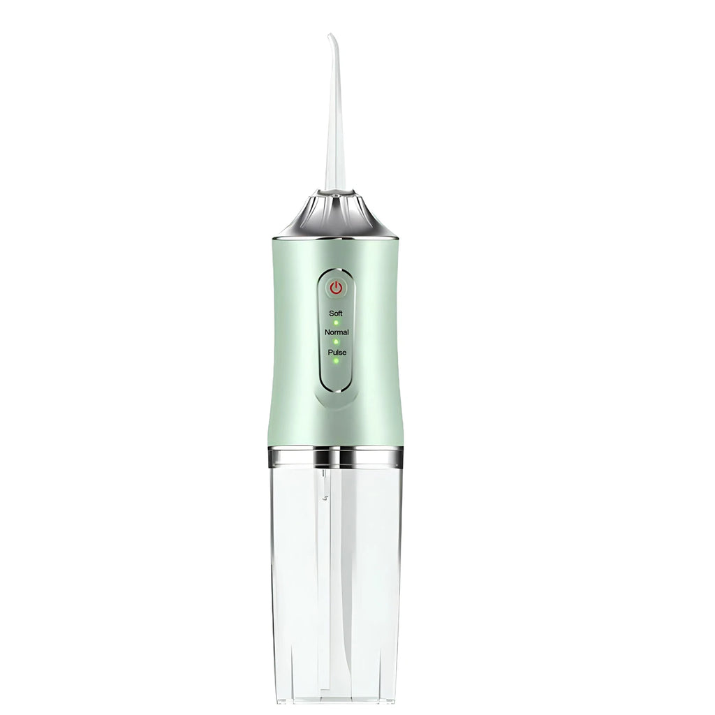 Fireurus Portable Water Flosser – USB Rechargeable, 3 Modes Oral Water Flosser HIP Green USB Type-C
