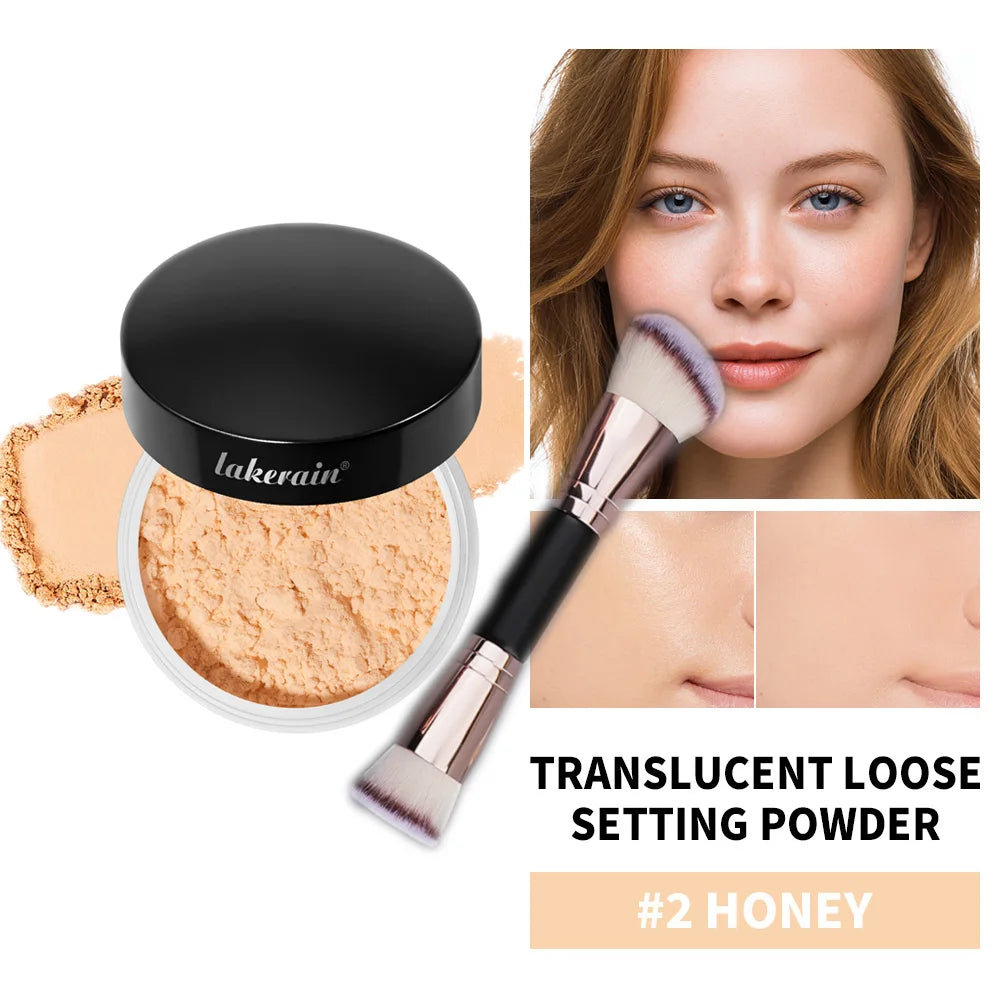 Loose Setting Powder & Brush24HR Shine Control Soft Matte Finish Long-Lasting Wear Normal to Oily Skin for Virtually All Skin To HIP 2and brush