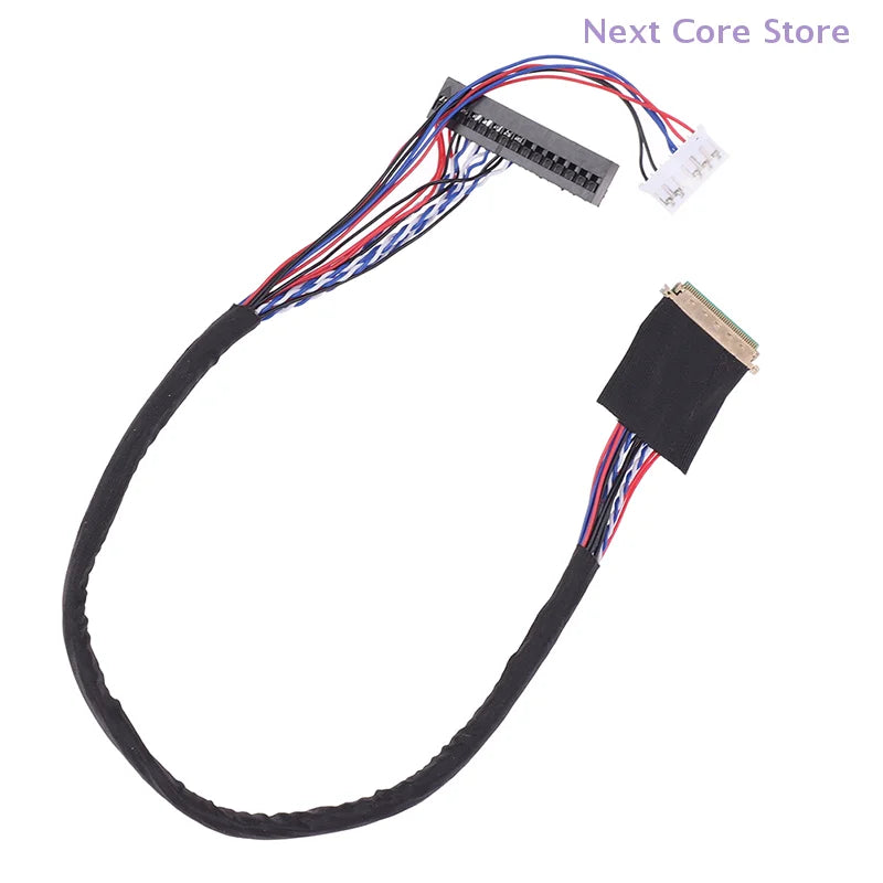 40 Pin 6-Bit LVDS Screen Cable for LED LCD Displays | 3.3V LVDS Display Cable HIP