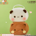 Panda Bubu & Dudu Plush Cosmetic Bag – Travel Makeup Organizer Plush Cosmetic Bag HIP 2 Pcs
