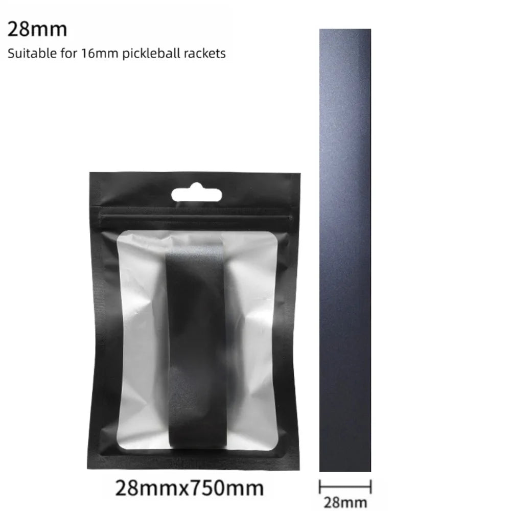 TPU Pickleball Racket Edge Tape – 16mm Protective Frame Guard Racket Edge Guard Tape HIP Silver Grey