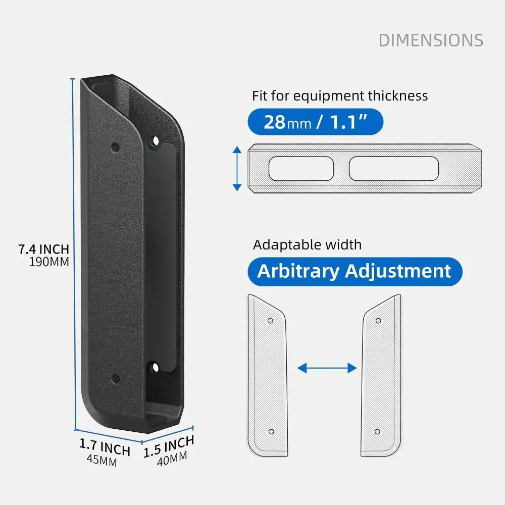 Wall & Under-Desk Laptop Mount Bracket – Anti-Scratch Pair Laptop Wall Mount HIP