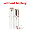 Electric Eyebrow Trimmer – Portable Lipstick Face Shaver Electric Eyebrow Trimmer HIP C558-White battery