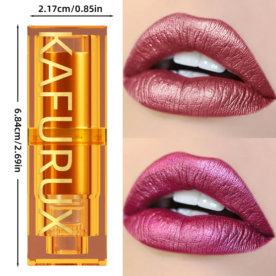 16Colors Bold & Intense Glitter Shiny Metallic Lipstick Lip Tint,Long Lasting Lip Senior Matte Lip Makeup Gifts for Women Cosme HIP