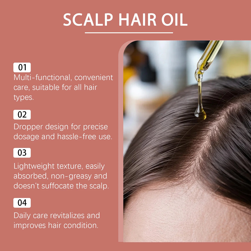 7-in-1 Hair Essential Oil – Rosemary, Castor & Argan 60ml Hair Growth Oil HIP