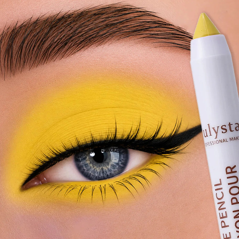 Pearly Eyeshadow Highlighter Stick Pencil Waterproof Glitter Matte High Pigment Eyelid Under Crease Eye Shadow Painted Makeup HIP A06