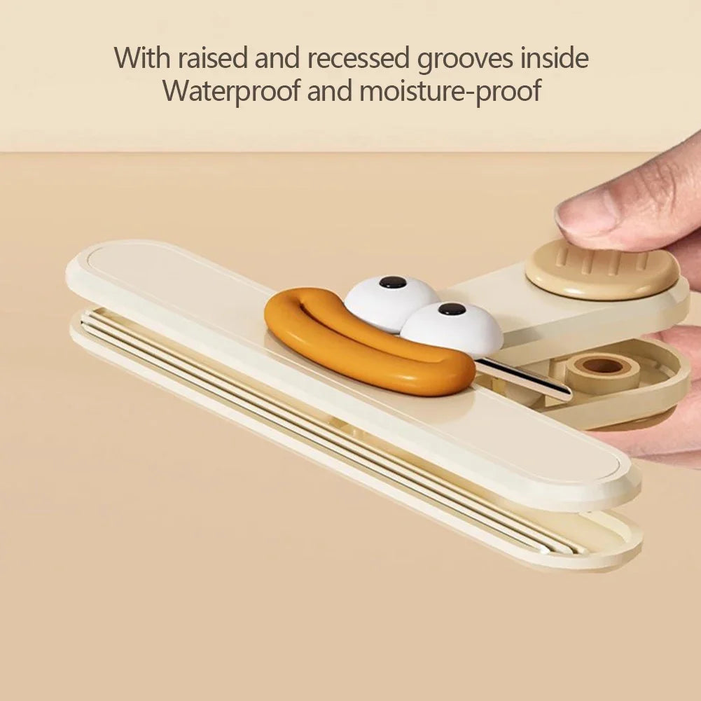 1Pc Creative Face Bag Sealing Clip Food Snack Clip Kitchen Tools Decorative Small Clip Refrigerator Plastic Food Bag Storage HIP