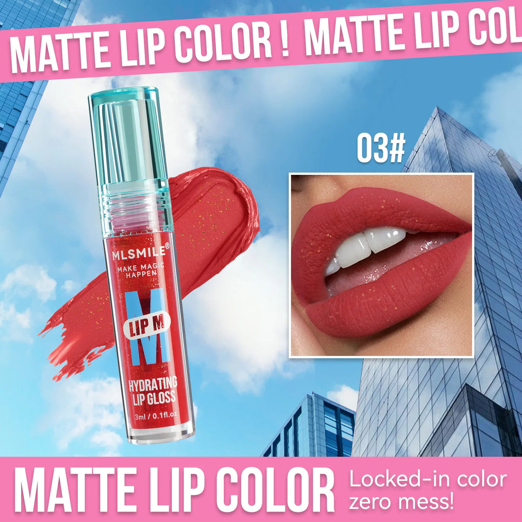 MLSMILE Pearl Nude Lip Gloss – Waterproof & Long Lasting Lip Gloss HIP 03