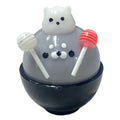 Cute Seal Squishy Toy With Lollipops Soft Silicone Stress Relief Fidget Toy Creative Desktop Ornament Healing Gift For Kids Adul HIP Gray seal