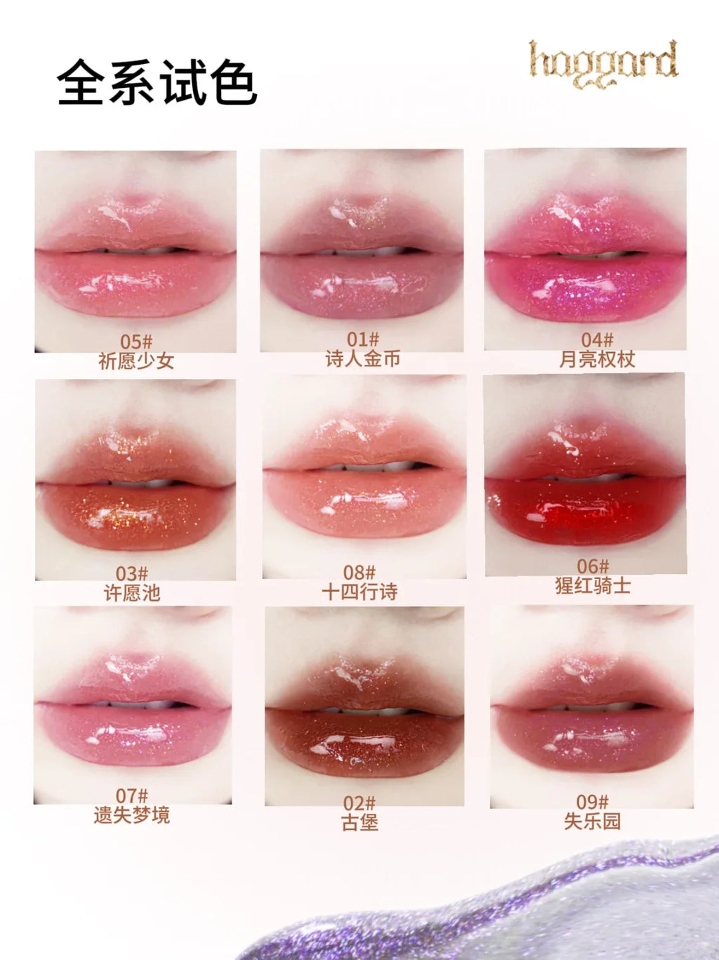 Haggard 2-in-1 Double Head Lip Gloss – Matte & Glitter Lip Gloss Duo HIP