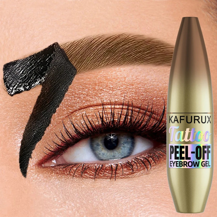 5-Color Waterproof Peel-Off Eyebrow Tint with Stencils | KAFURUX Eyebrow Tint Kit HIP 101