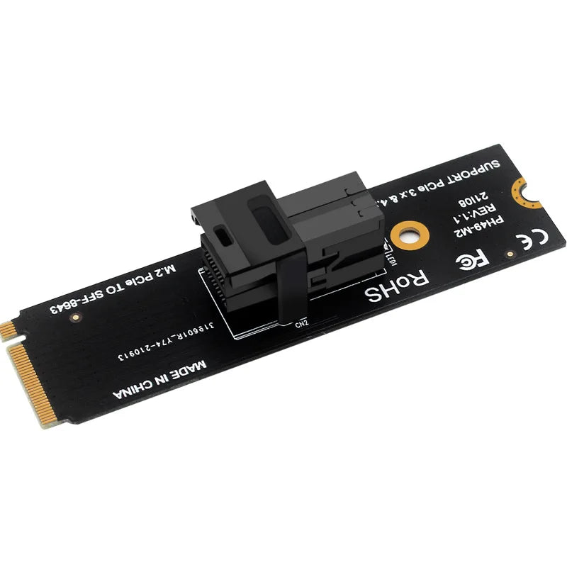 M.2 NGFF M-Key PCIe to SFF8643/SFF8639 Adapter Card PCIe 4.0 PCIe SSD Adapter Card HIP As Photo