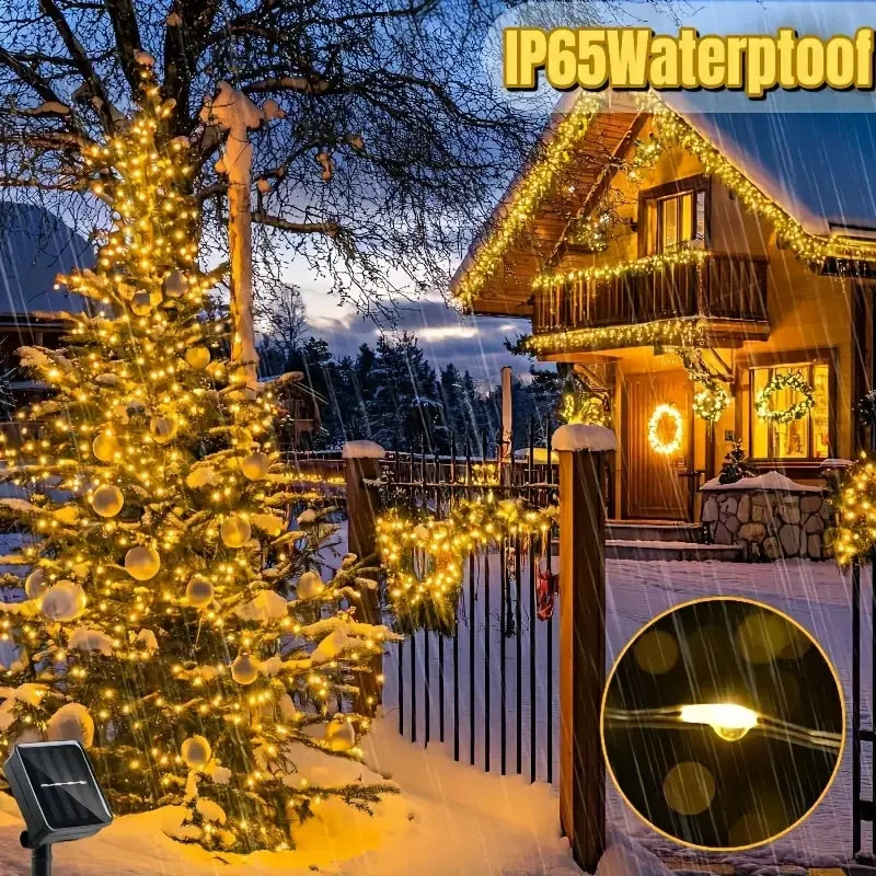 Solar Fairy String Lights – 8 Modes, IP65 Waterproof Copper Wire Solar String Lights HIP