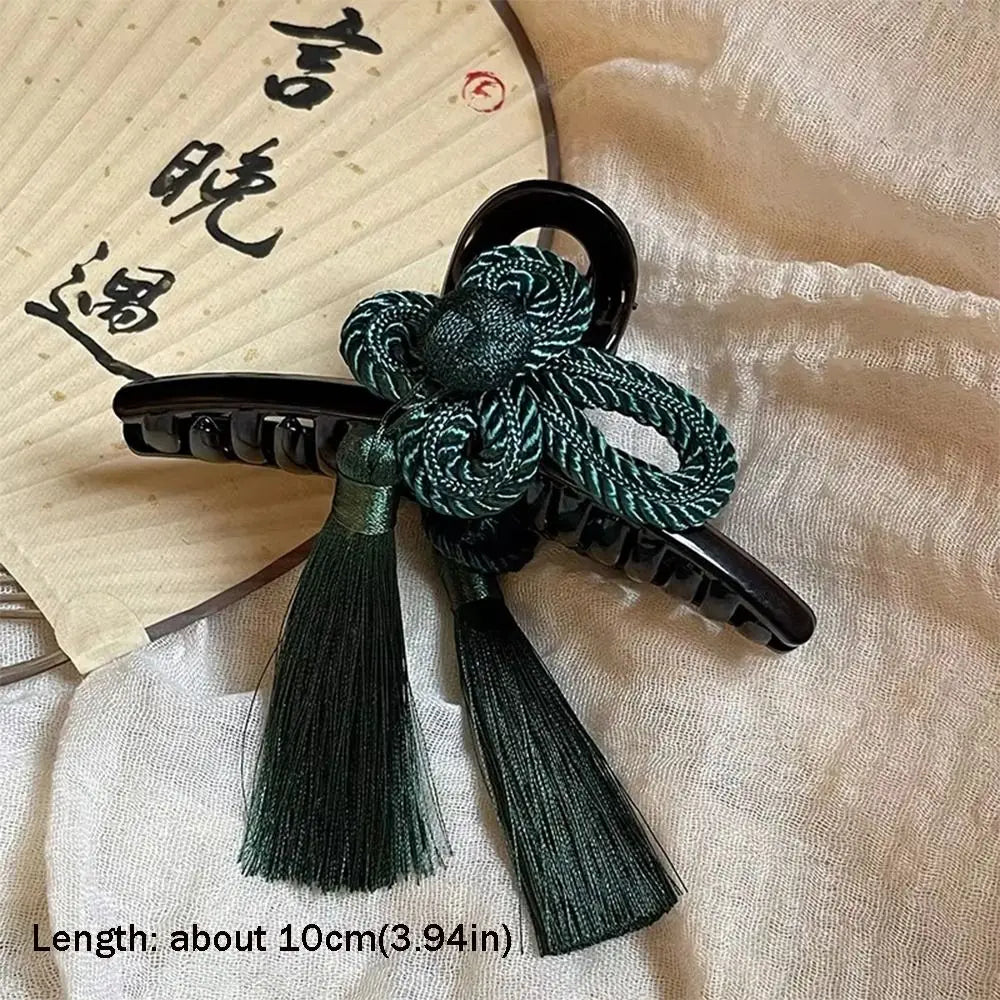 Chinese Style Acrylic Tassel Hair Clip – Elegant Hair Claw Hair Claw Clip HIP
