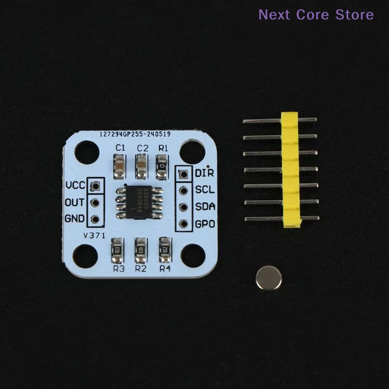 AS5600 Magnetic Encoder 12-Bit Angle Sensor Module | I²C Encoder Sensor Module HIP