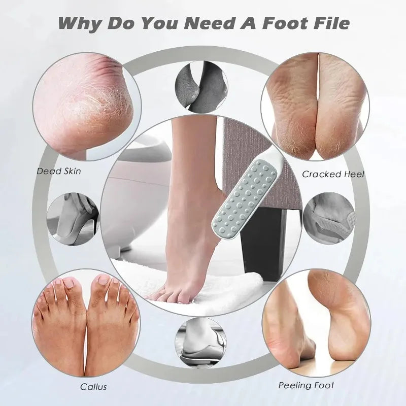 Double-Sided Stainless Steel Foot File – Callus Remover Foot File HIP