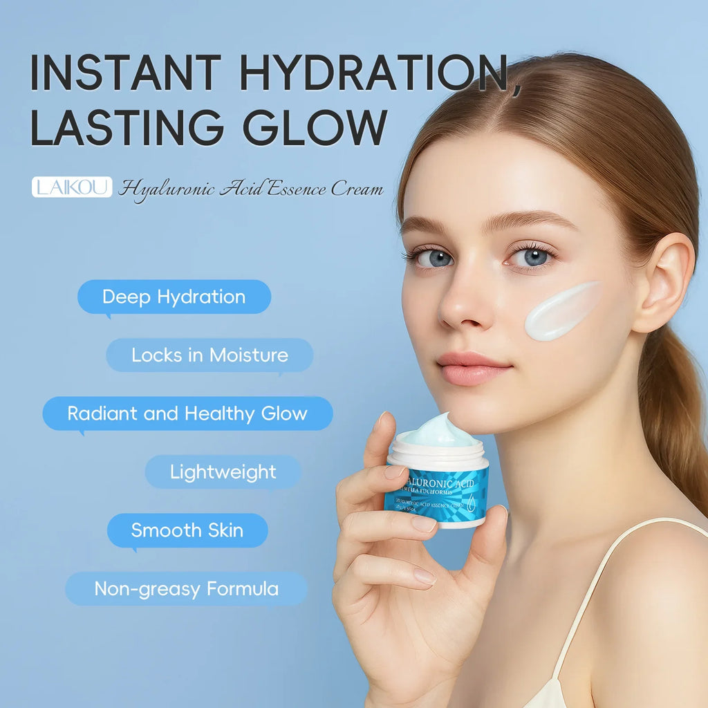 LAIKOU Hyaluronic Acid Cream 25g – Lightweight Face Moisturizer Face Moisturizer Cream HIP
