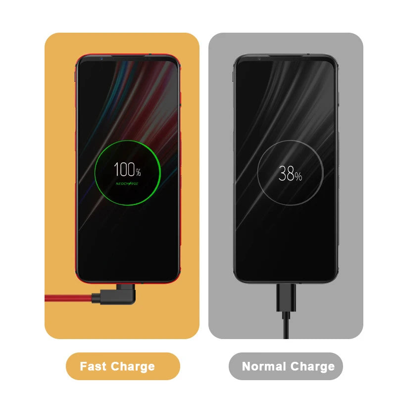 135W USB-C Fast Charge Cable for ZTE Nubia Red Magic – 6A PD USB-C Charging Cable HIP