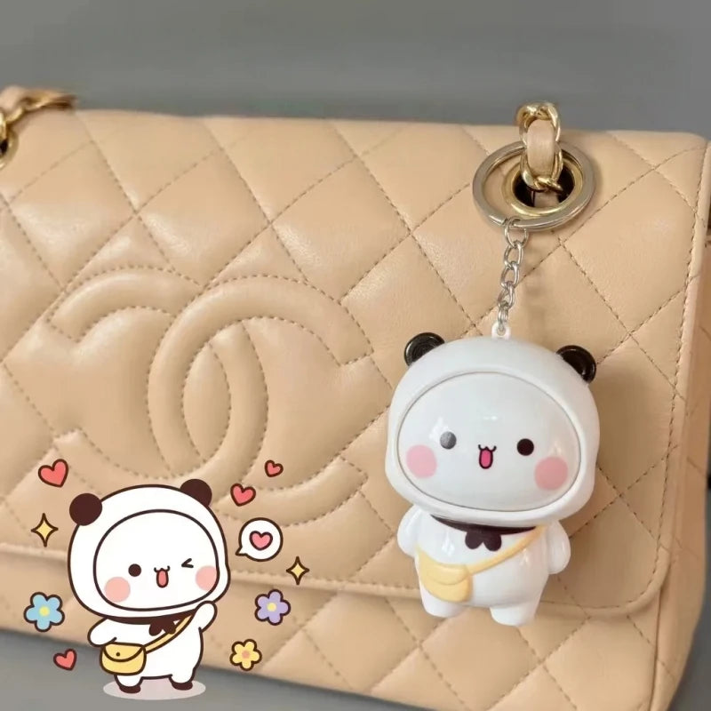 Panda Bubu & Dudu Face Changing Keychain Pendant Doll Collectible Pendant Doll HIP