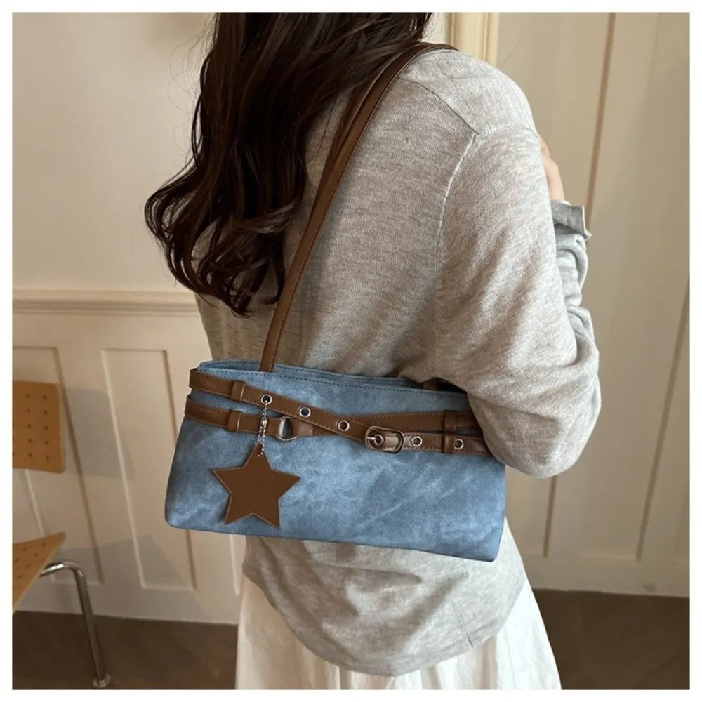 Women's PU Leather Shoulder Bag – Large Capacity Handbag PU Leather Shoulder Bag HIP
