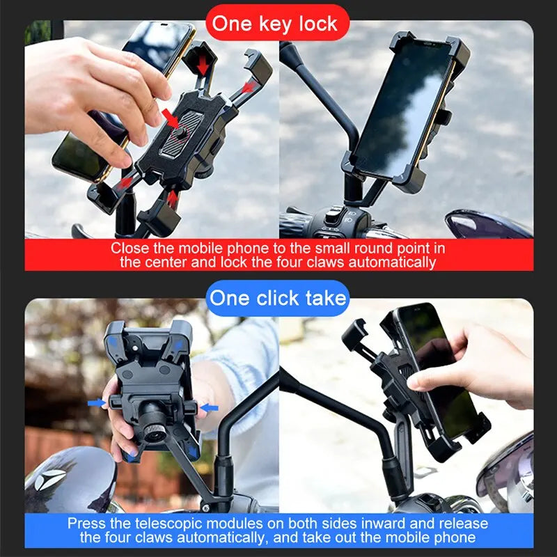 360° Rotatable Bike Phone Holder – Universal Shockproof Mount Bike Phone Mount HIP