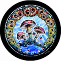 Mushroom Psychedelic Swirl Spare Tire Cover – Polyester Spare Tire Cover HIP Acquiesce 16 in