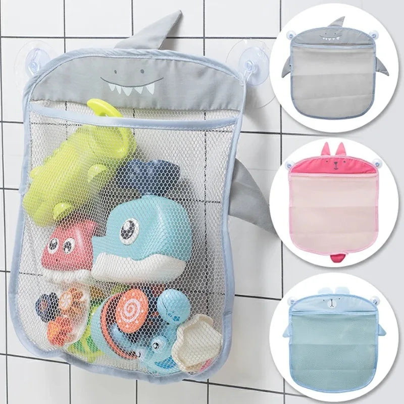 Cartoon Animal Baby Bath Toy Mesh Bag – Wall Hanging Organizer Bath Toy Organizer HIP
