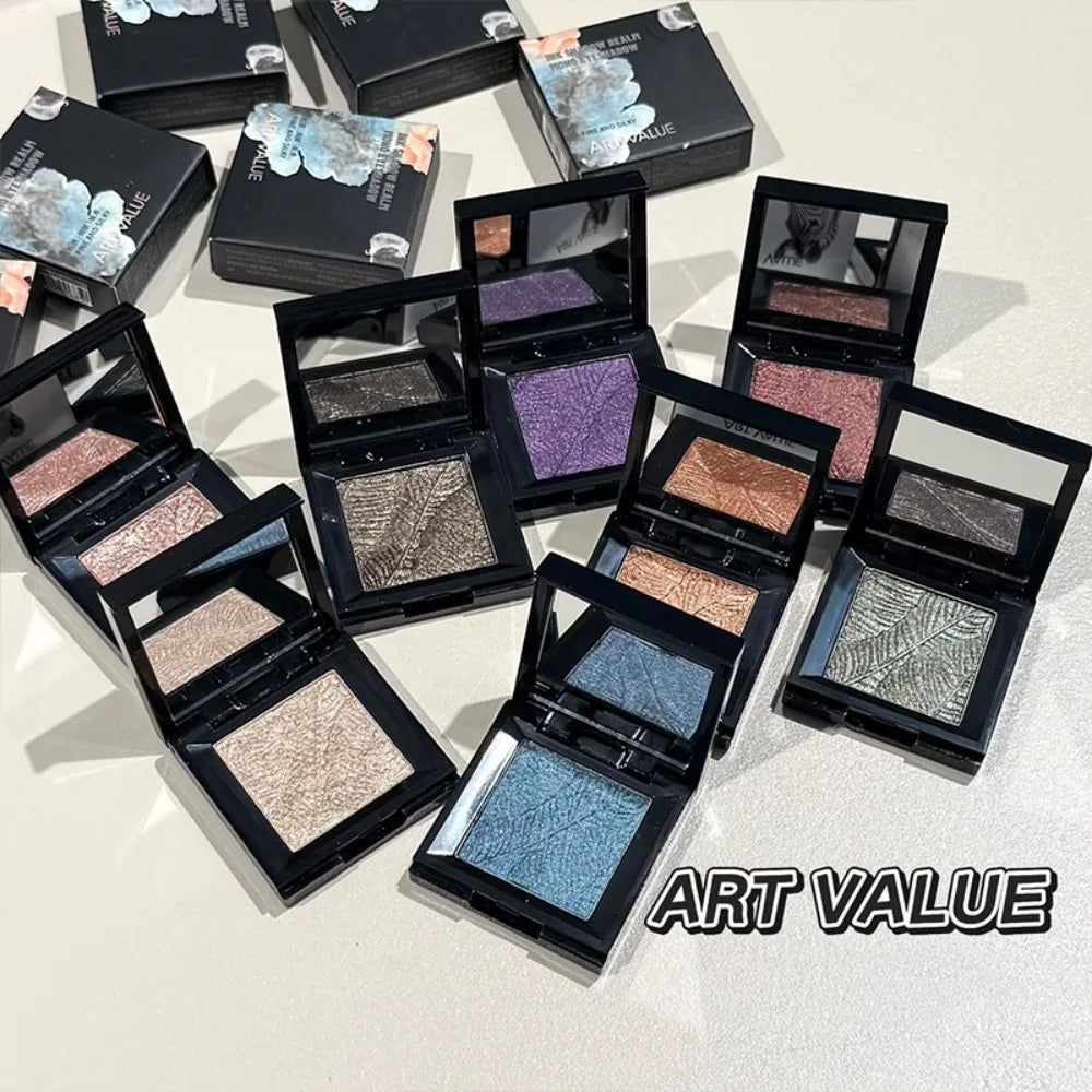 Monochrome Eyeshadow Palette Chrome Blue Pearl Glitter Highgloss Brightening Lasting Waterproof Metallic Luxury Eyeshadow Makeup HIP