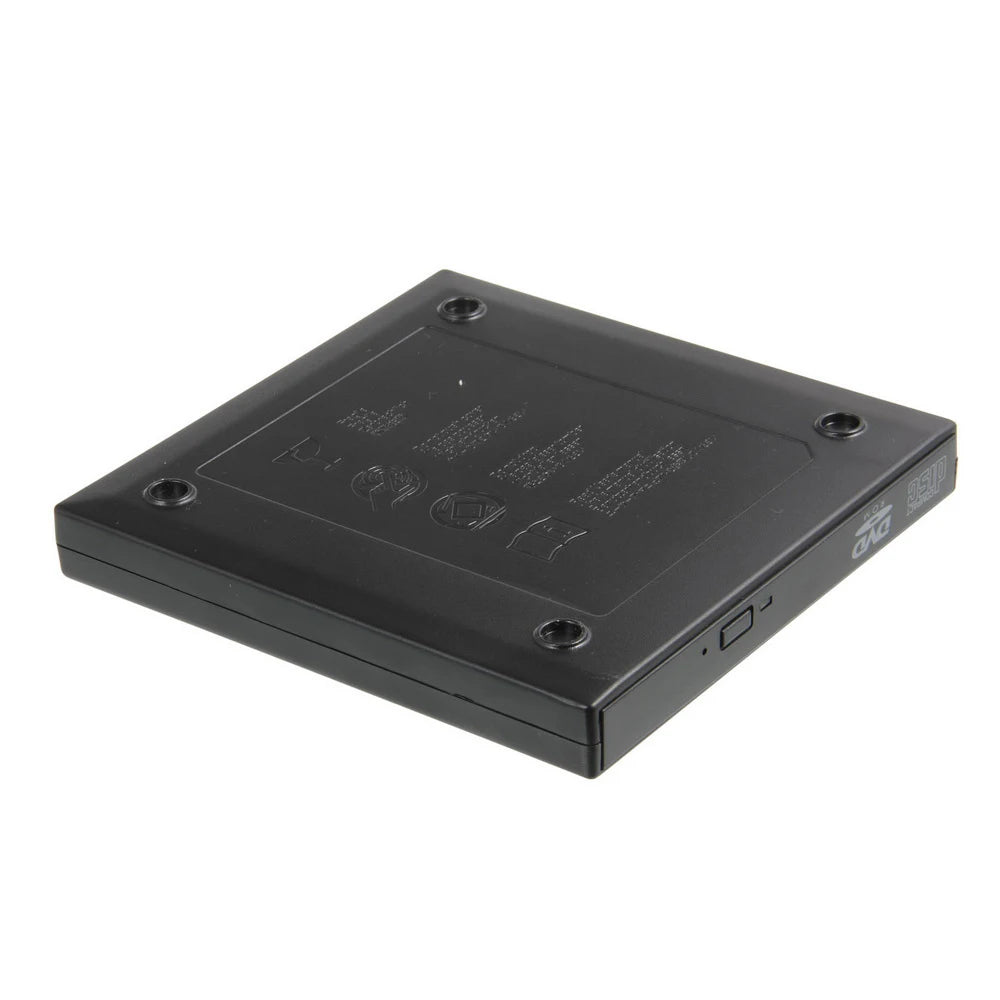 USB External CD DVD Drive – Portable Optical Player for Laptop External Optical Drive HIP Black