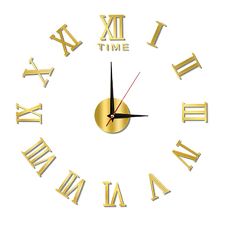 3D Frameless DIY Wall Clock – Modern Acrylic Home Decor DIY Wall Clock HIP Basic-C