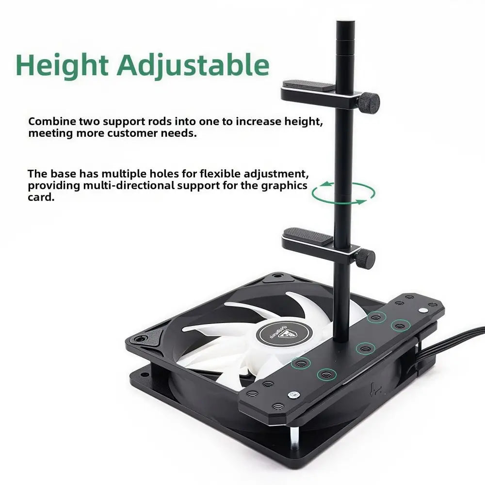 Adjustable All-Aluminum GPU Holder & Graphics Card Bracket GPU Support Bracket HIP