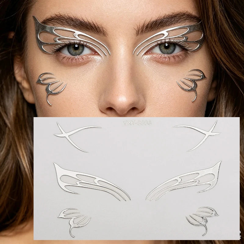 Holographic Laser Eye Makeup Stickers – Face Art Decals