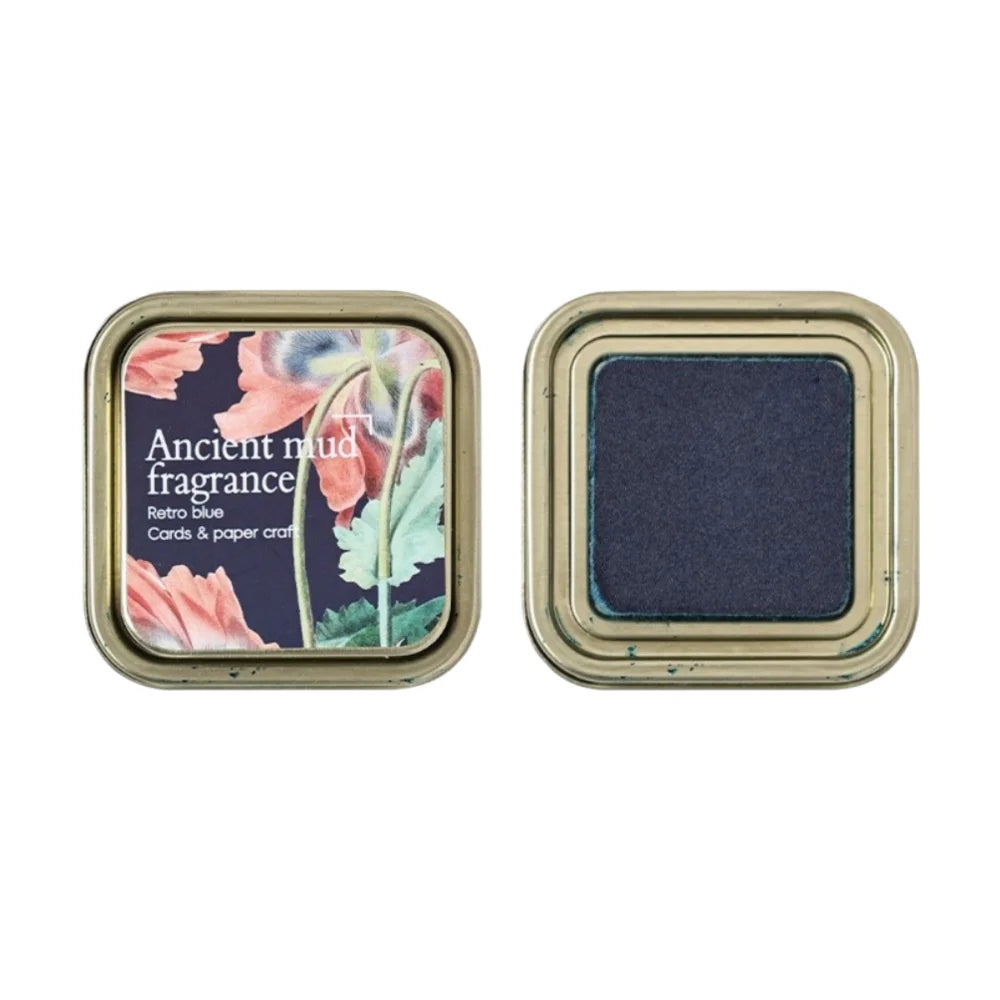 Square Ink Pad – Oil-Based Felt Stamp Pad in 7 Colors Stamp Ink Pad HIP Dark Blue