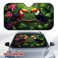 Tropical Toucan Jungle Car Sun Visor – Cool Interior Fast Car Sun Visor HIP 1-S